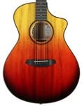 Breedlove USA Oregon LTD Concert CE Tequila Sunrise Myrtlewood with Case Body Angled View